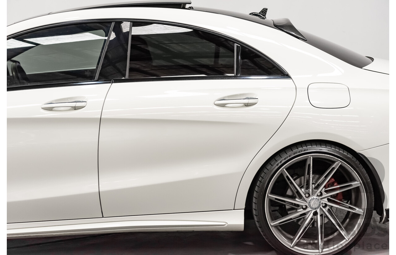6/2017 Mercedes Benz CLA250 Sport AMG Line 4matic (AWD) W117 MY17 4d Coupe Polar White Turbo 2.0L