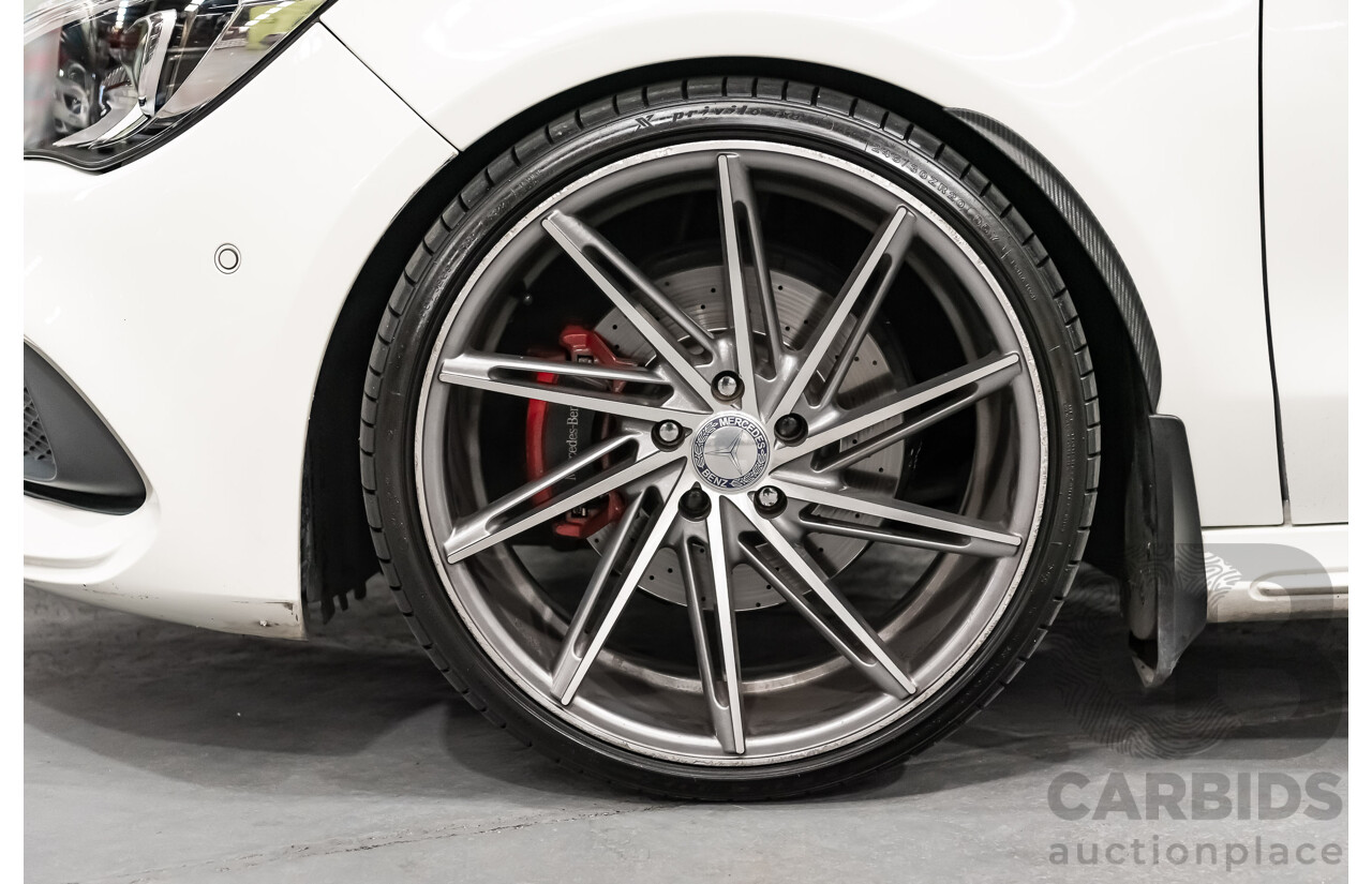6/2017 Mercedes Benz CLA250 Sport AMG Line 4matic (AWD) W117 MY17 4d Coupe Polar White Turbo 2.0L