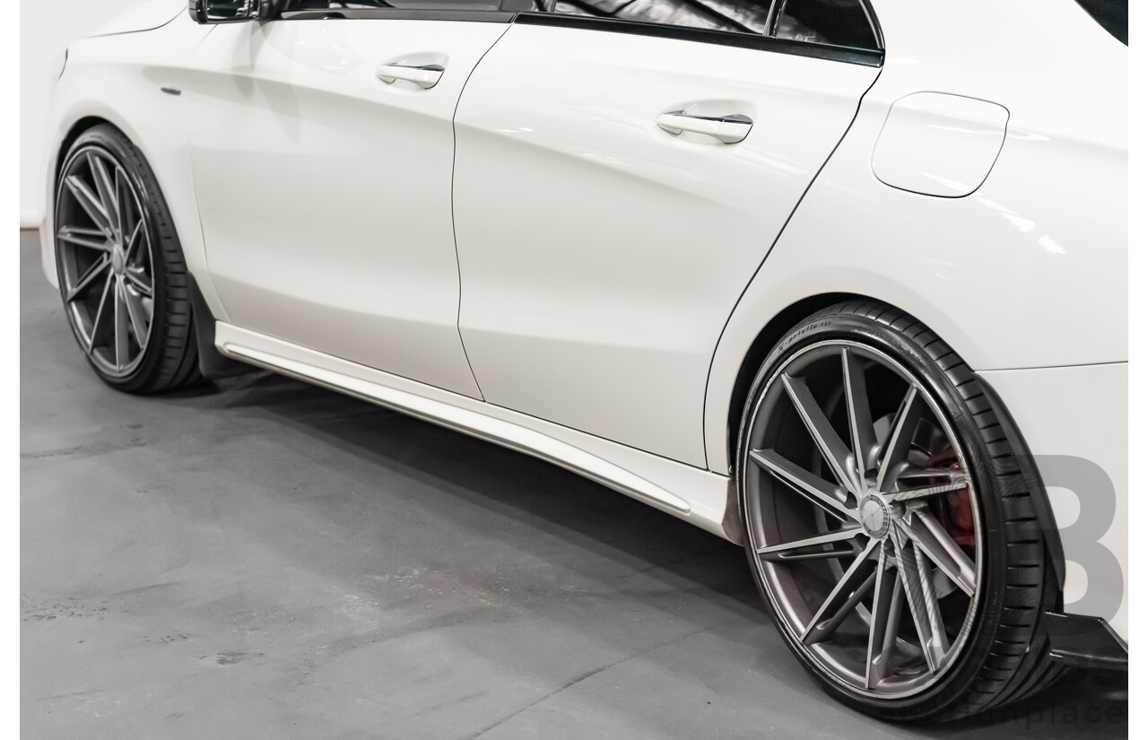 6/2017 Mercedes Benz CLA250 Sport AMG Line 4matic (AWD) W117 MY17 4d Coupe Polar White Turbo 2.0L