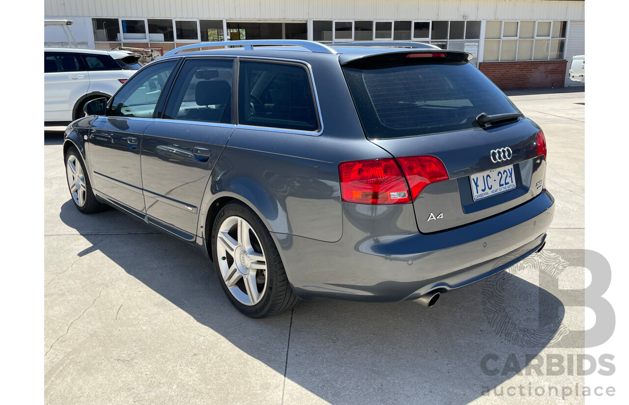 9/2006 Audi A4 2.0 TFSI Quattro Avant B7 MY06 UPGRADE 4d Wagon Grey 2.0L