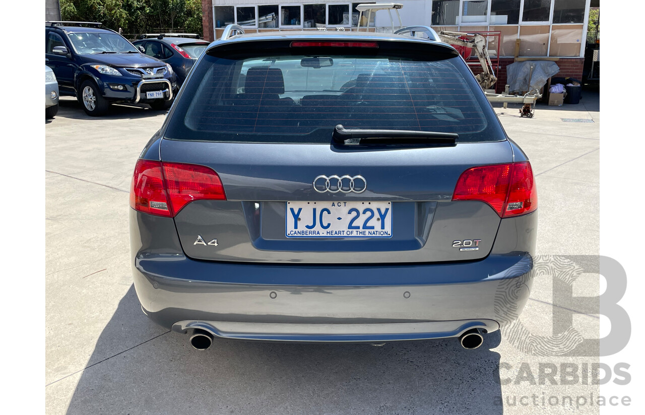 9/2006 Audi A4 2.0 TFSI Quattro Avant B7 MY06 UPGRADE 4d Wagon Grey 2.0L