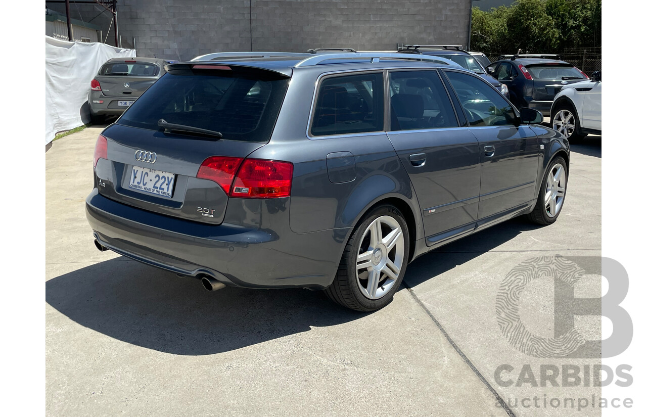 9/2006 Audi A4 2.0 TFSI Quattro Avant B7 MY06 UPGRADE 4d Wagon Grey 2.0L