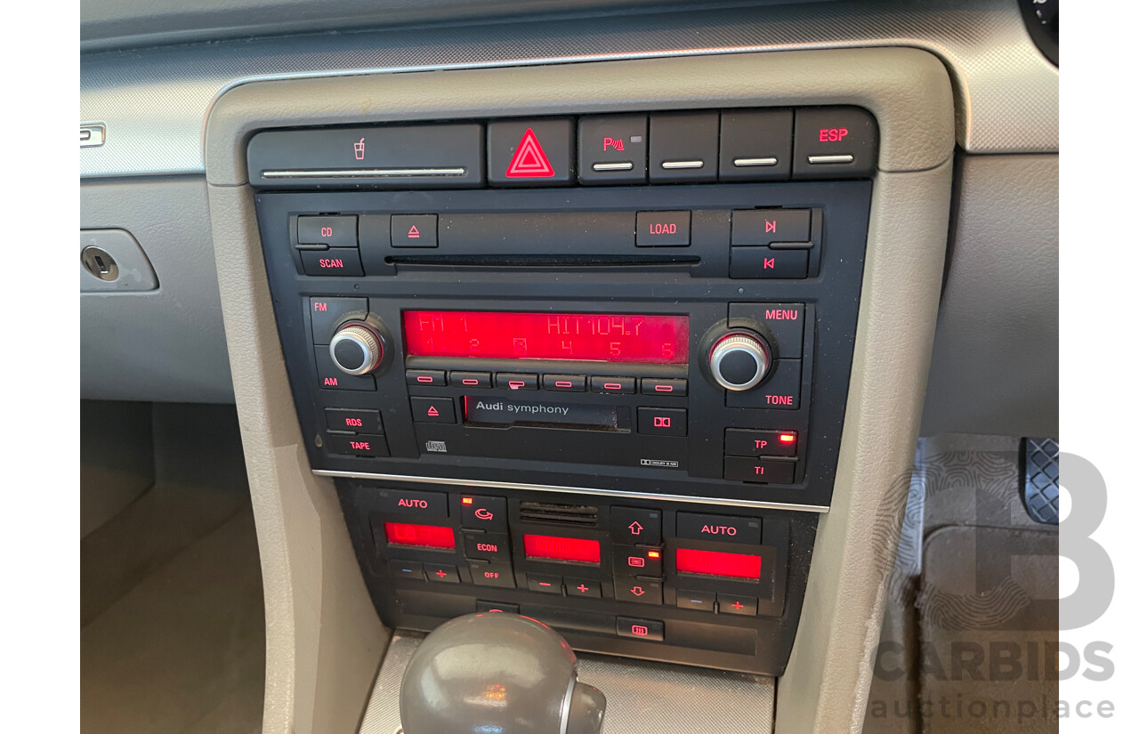 9/2006 Audi A4 2.0 TFSI Quattro Avant B7 MY06 UPGRADE 4d Wagon Grey 2.0L