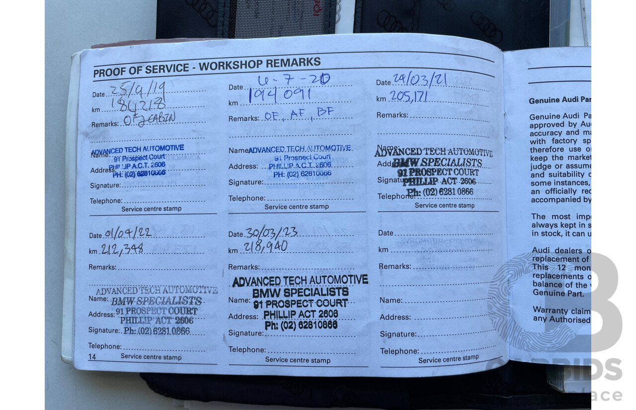 9/2006 Audi A4 2.0 TFSI Quattro Avant B7 MY06 UPGRADE 4d Wagon Grey 2.0L