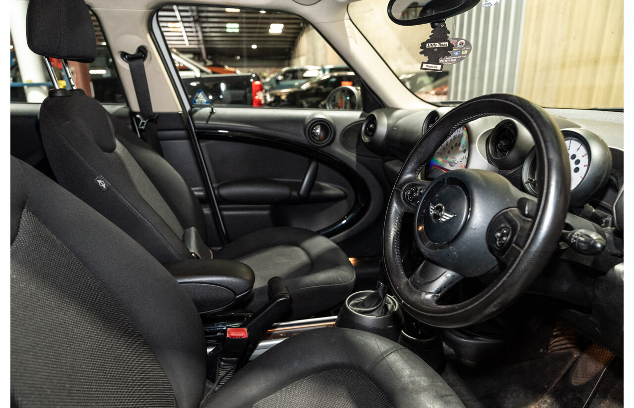 1/2012 Mini Cooper D Countryman ALL4 (AWD) R60 MY12 4d Wagon White Turbo Diesel 2.0L