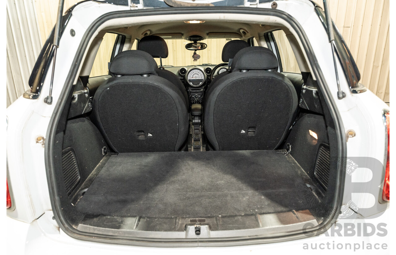 1/2012 Mini Cooper D Countryman ALL4 (AWD) R60 MY12 4d Wagon White Turbo Diesel 2.0L