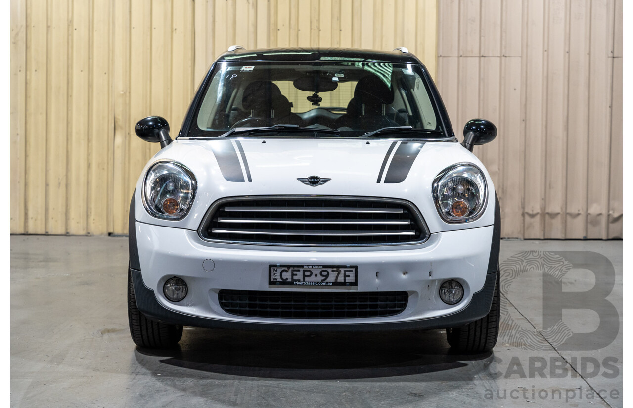 1/2012 Mini Cooper D Countryman ALL4 (AWD) R60 MY12 4d Wagon White Turbo Diesel 2.0L
