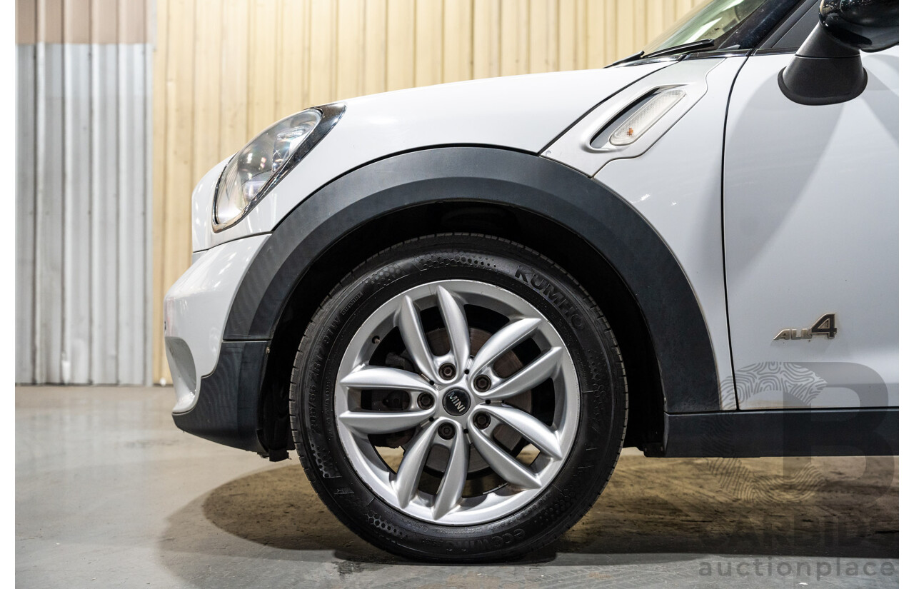 1/2012 Mini Cooper D Countryman ALL4 (AWD) R60 MY12 4d Wagon White Turbo Diesel 2.0L