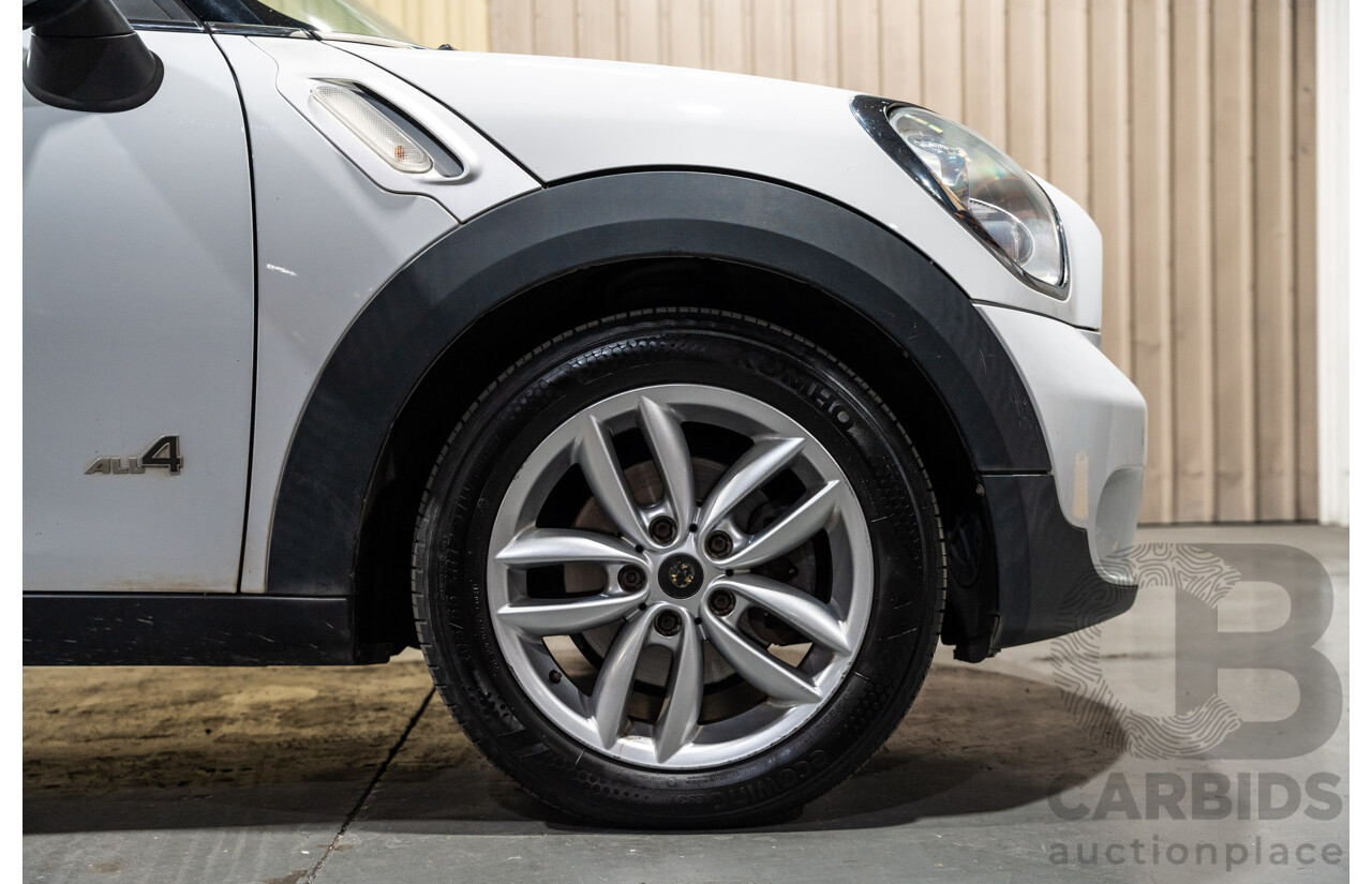 1/2012 Mini Cooper D Countryman ALL4 (AWD) R60 MY12 4d Wagon White Turbo Diesel 2.0L