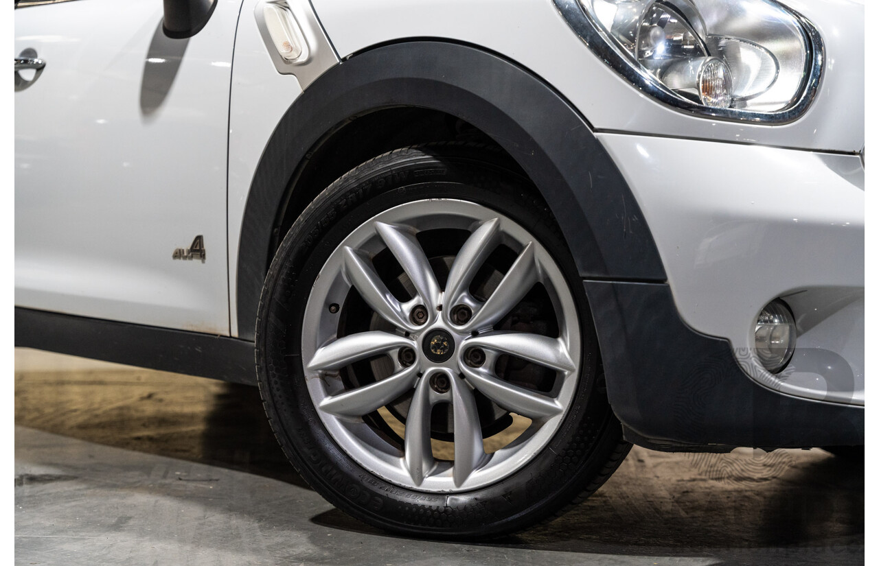 1/2012 Mini Cooper D Countryman ALL4 (AWD) R60 MY12 4d Wagon White Turbo Diesel 2.0L