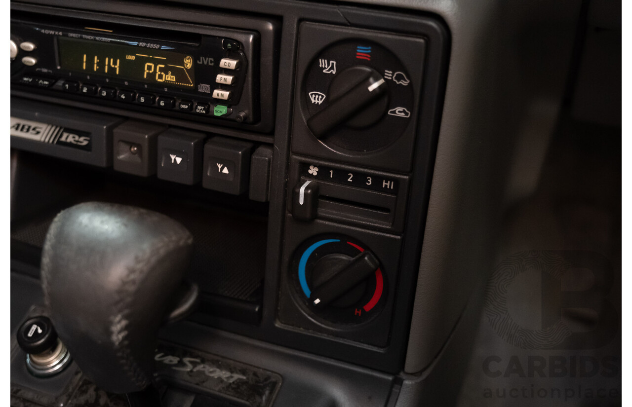 6/1996 Holden HSV Clubsport VS 185i Build No.1094 4d Sedan Black V8 5.0L