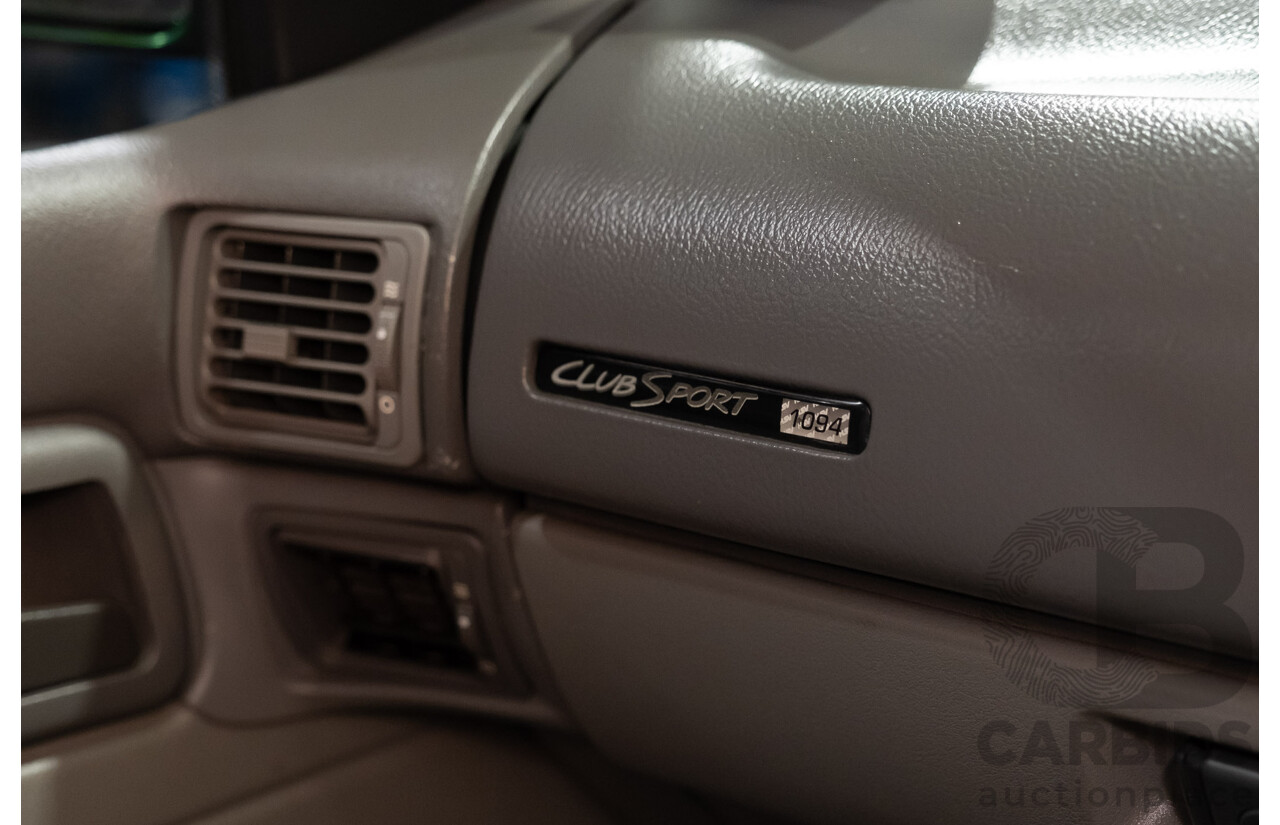 6/1996 Holden HSV Clubsport VS 185i Build No.1094 4d Sedan Black V8 5.0L