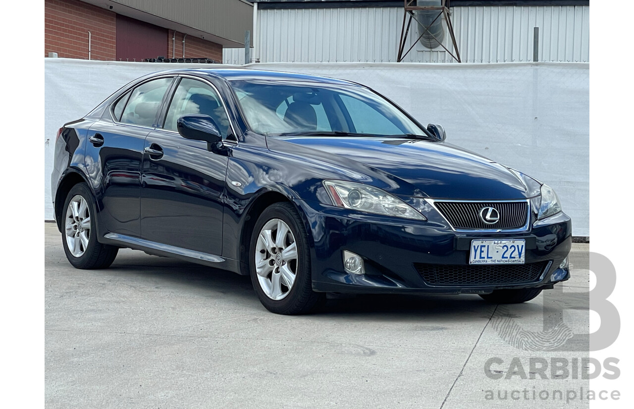 6/2006 Lexus IS250 Prestige GSE20R 4d Sedan Blue 2.5L