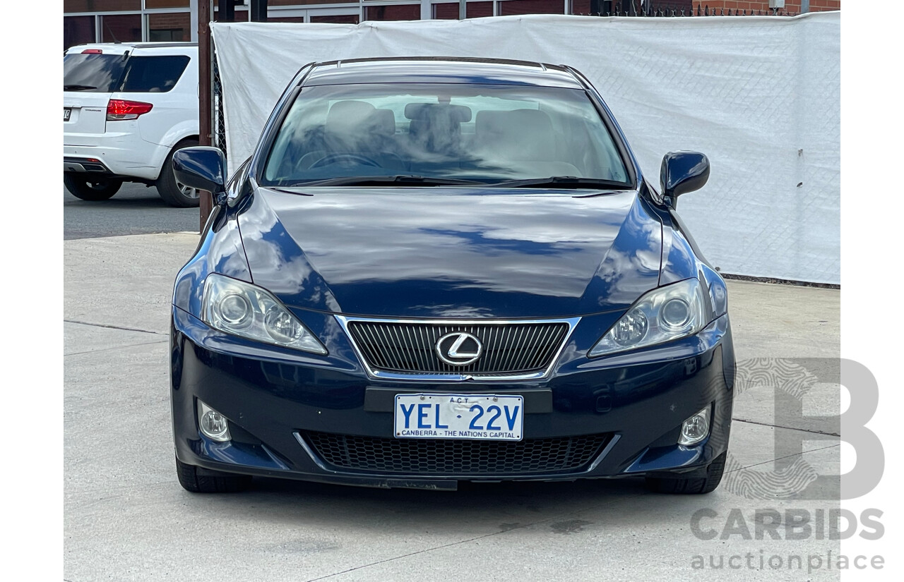 6/2006 Lexus IS250 Prestige GSE20R 4d Sedan Blue 2.5L