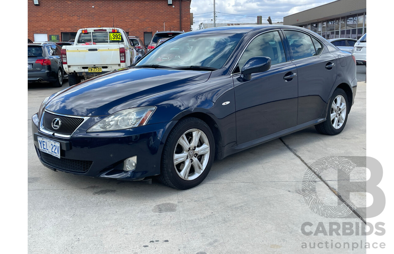 6/2006 Lexus IS250 Prestige GSE20R 4d Sedan Blue 2.5L