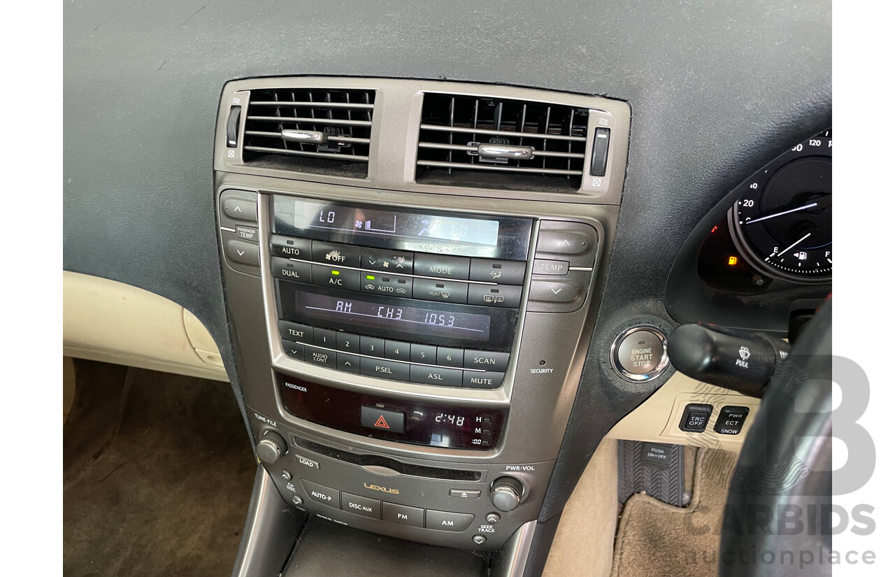 6/2006 Lexus IS250 Prestige GSE20R 4d Sedan Blue 2.5L