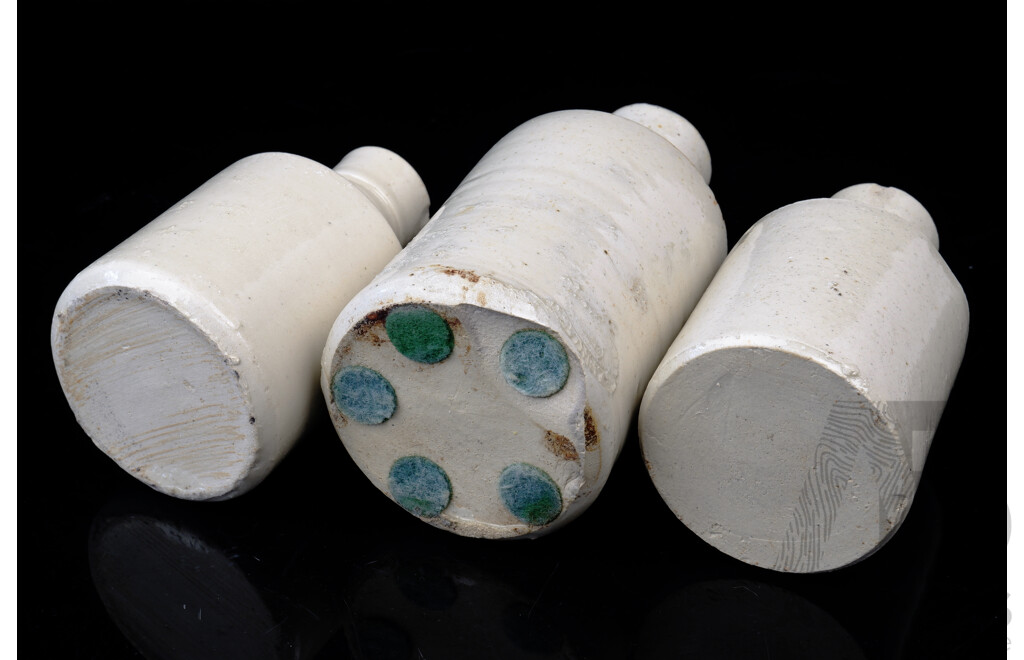 Thee Antique Stoneware Bottles, Sydney 1920