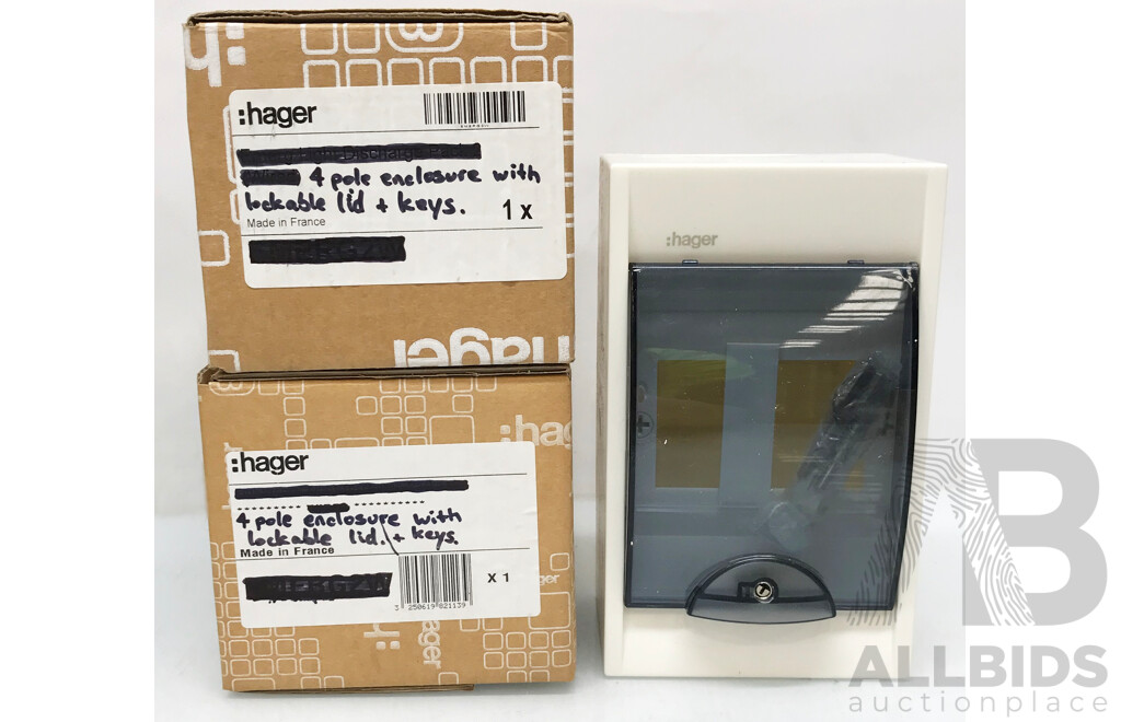 Clipsal and Hager Weatherproof Enclosures - Lot of 12