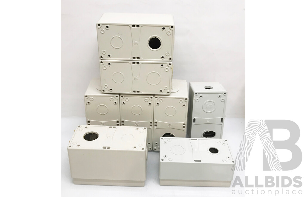 Clipsal and Hager Weatherproof Enclosures - Lot of 12