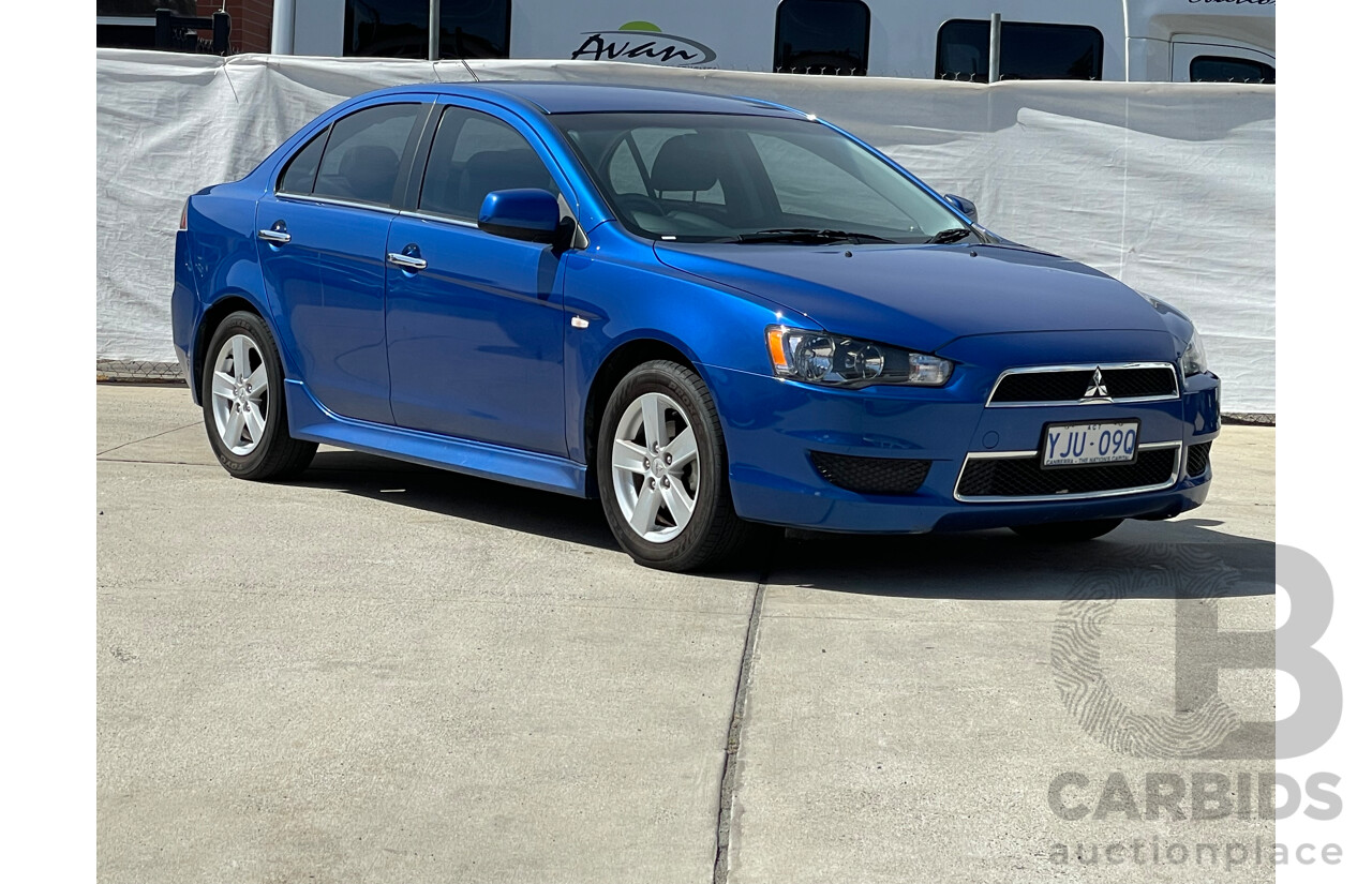 12/2013 Mitsubishi Lancer LX CJ MY13 4d Sedan Blue 2.0L