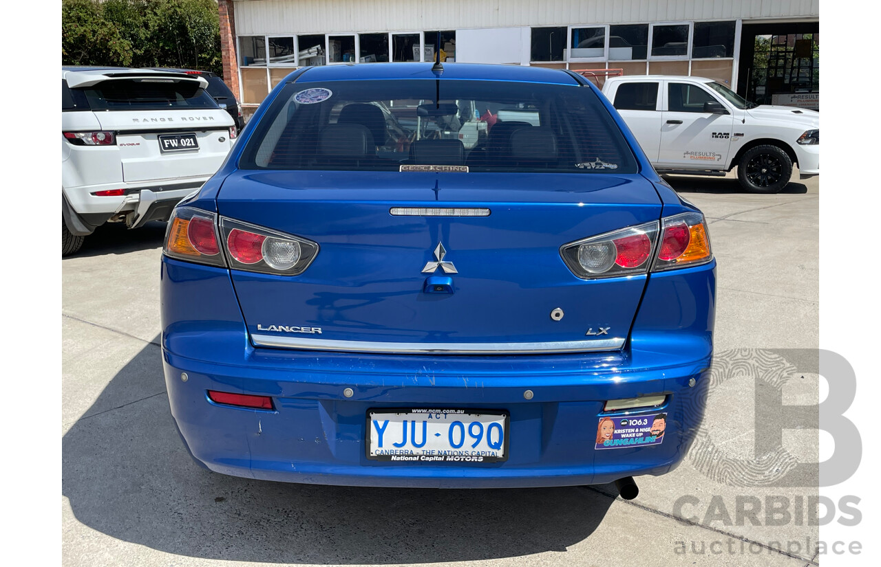 12/2013 Mitsubishi Lancer LX CJ MY13 4d Sedan Blue 2.0L