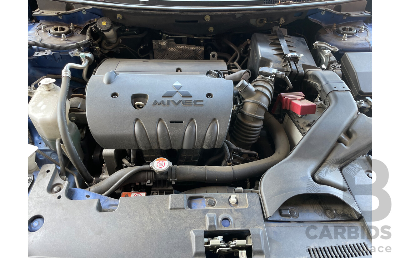 12/2013 Mitsubishi Lancer LX CJ MY13 4d Sedan Blue 2.0L