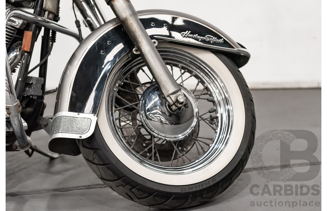 12/1995 Harley Davidson Heritage Softail Classic 1340cc (FLSTC) Vivid Black & Silver/Grey