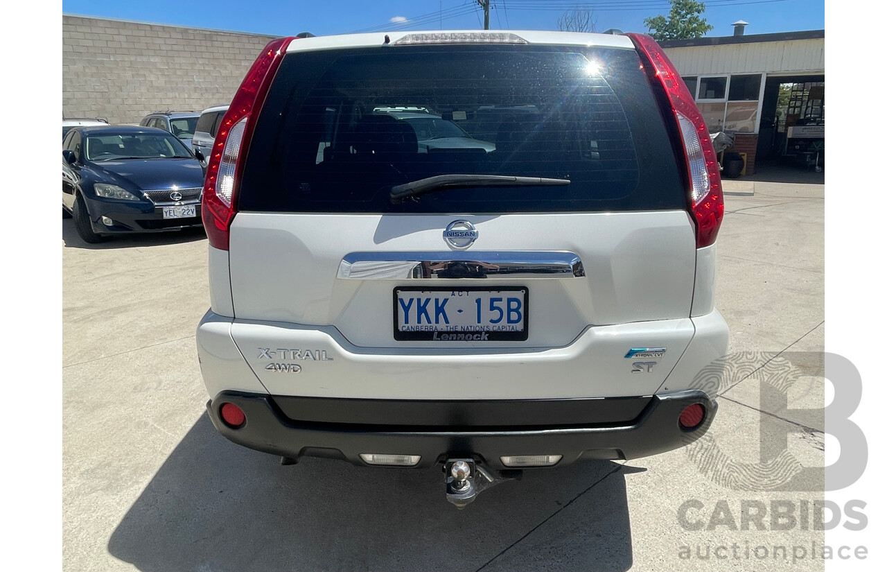 9/2012 Nissan X-Trail ST (4x4) T31 SERIES 5 4d Wagon White 2.5L