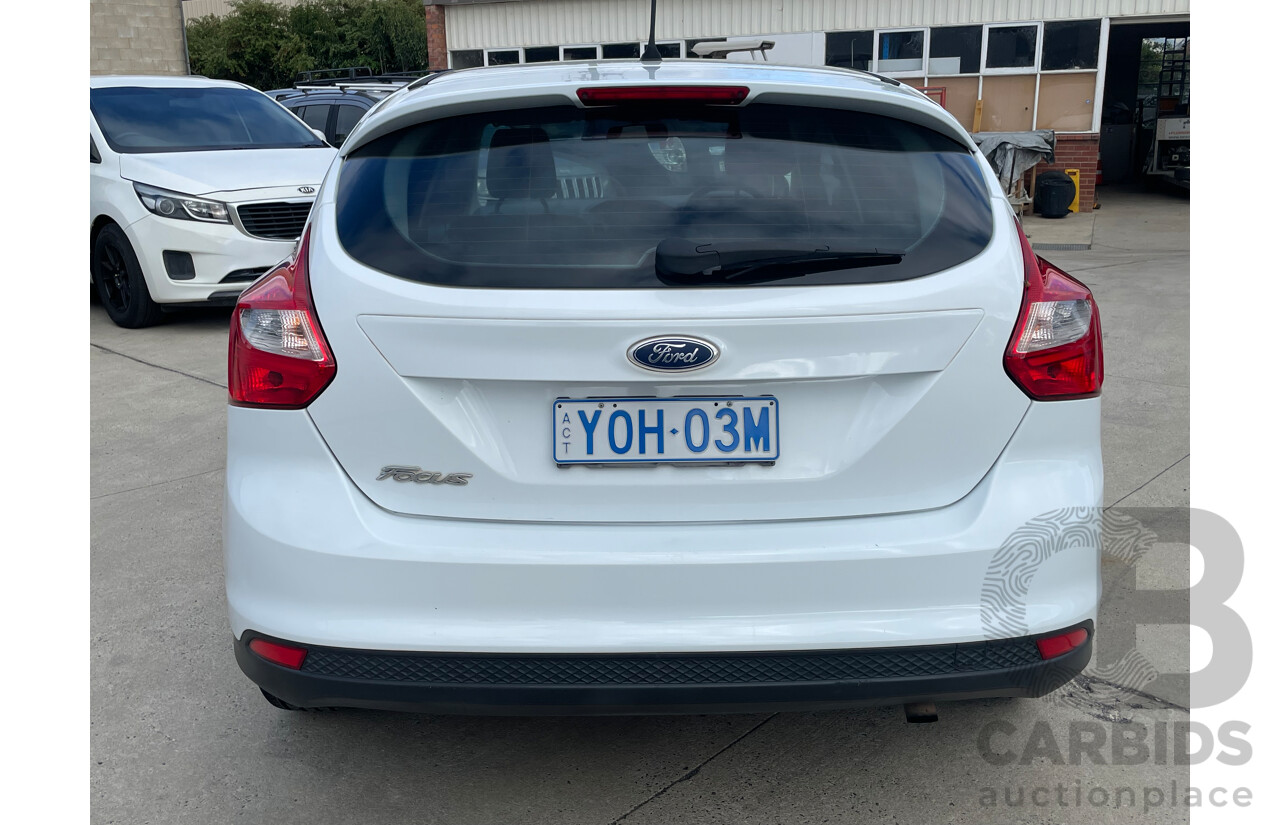 1/2012 Ford Focus Ambiente LW 5d Hatchback White 1.6L