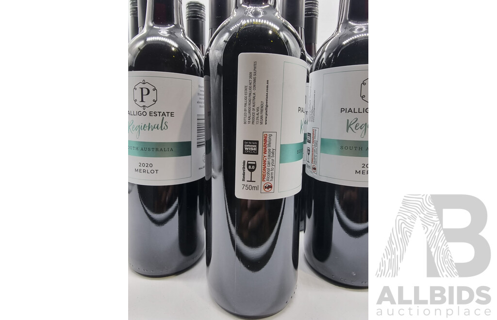 Pialligo Estate South Australian Merlot 750ml Case of 12