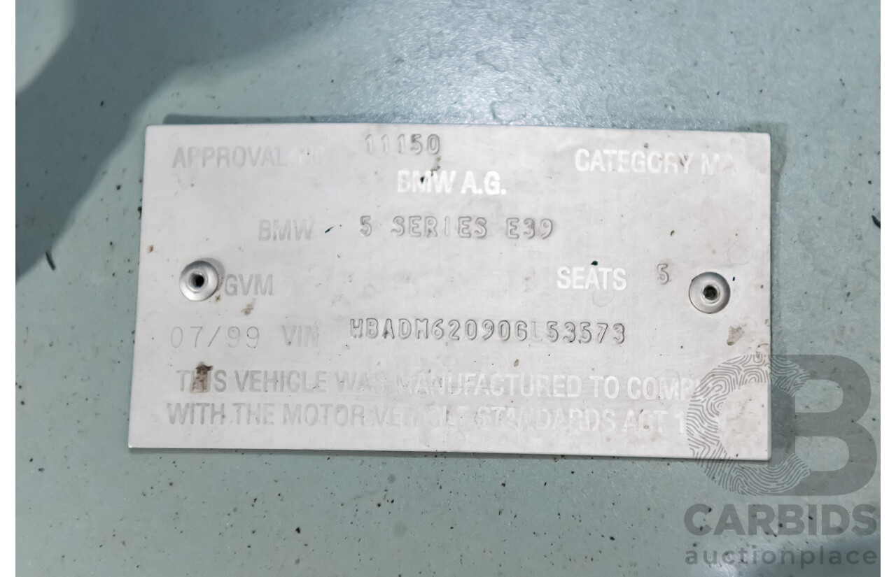 7/1999 BMW 528i E39 4d Sedan Glacier Green 2.8L