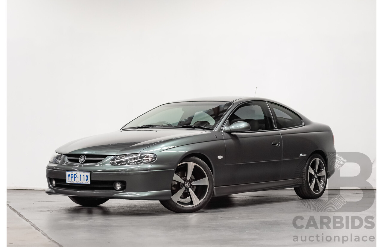 7/2003 Holden Monaro CV8-R V2 2d Coupe Turbine Grey Metallic V8 5.7L