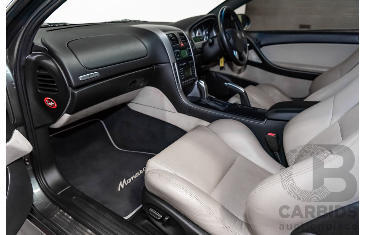 7/2003 Holden Monaro CV8-R V2 2d Coupe Turbine Grey Metallic V8 5.7L