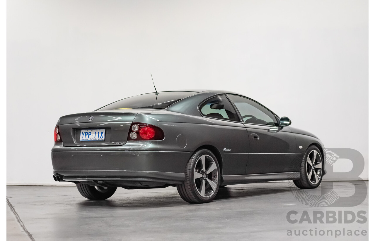7/2003 Holden Monaro CV8-R V2 2d Coupe Turbine Grey Metallic V8 5.7L