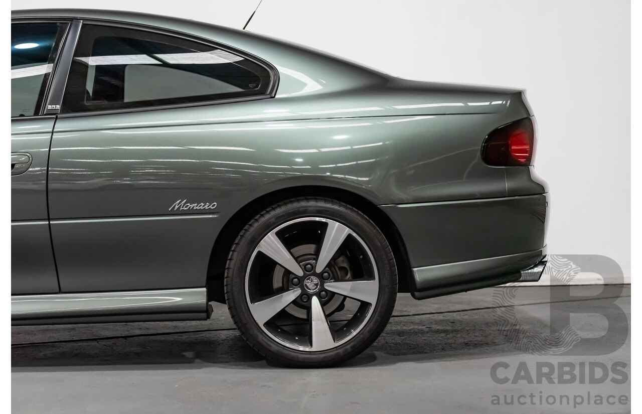 7/2003 Holden Monaro CV8-R V2 2d Coupe Turbine Grey Metallic V8 5.7L