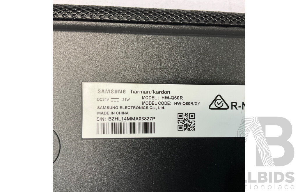 HW-Q60R Samsung Harman Kardon Soundbar with Samsung Acoustic Beam - ORP $599.00