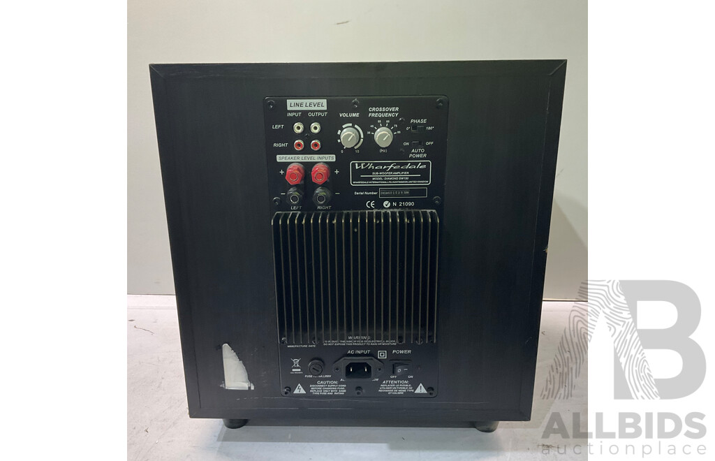 WHARFEDALE Diamond SW150 Subwoofer Amplifier - ORP $699.00