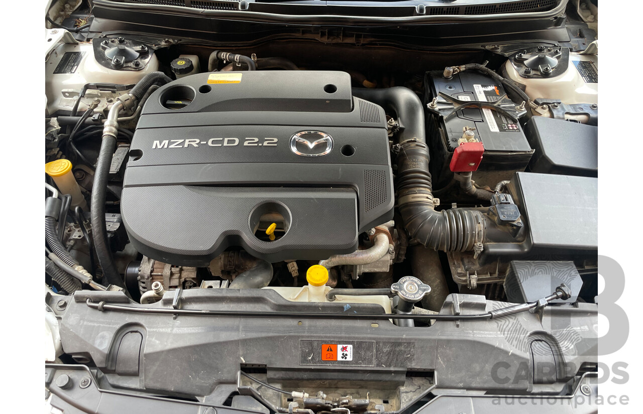 9/2009 Mazda Mazda6 Diesel GH MY09 4d Wagon White 2.2L