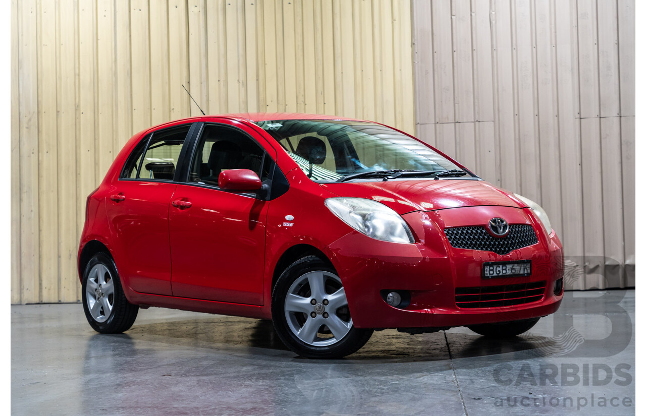 4/2008 Toyota Yaris Rush NCP90R 5d Hatchback Red 1.3L