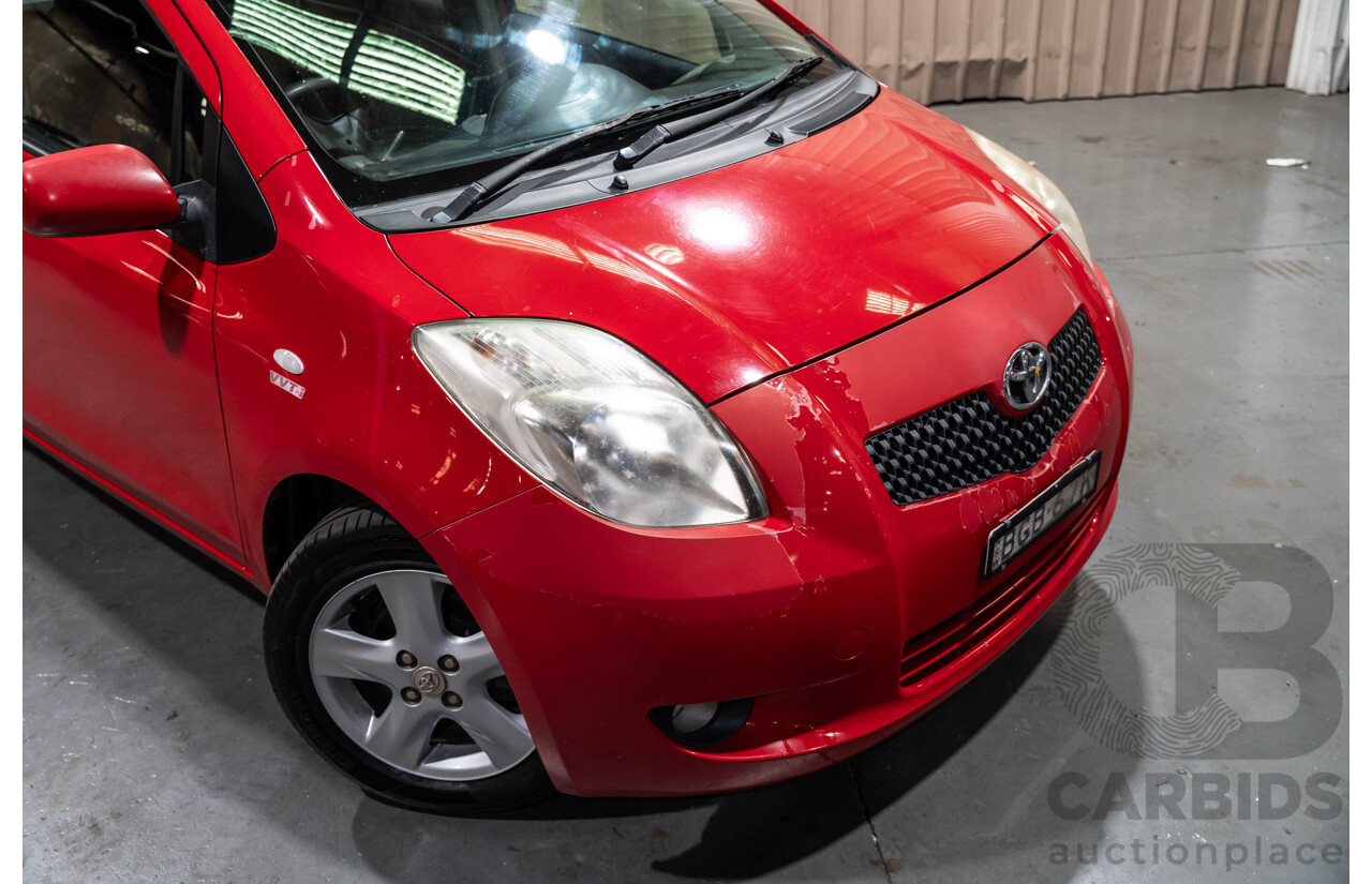 4/2008 Toyota Yaris Rush NCP90R 5d Hatchback Red 1.3L