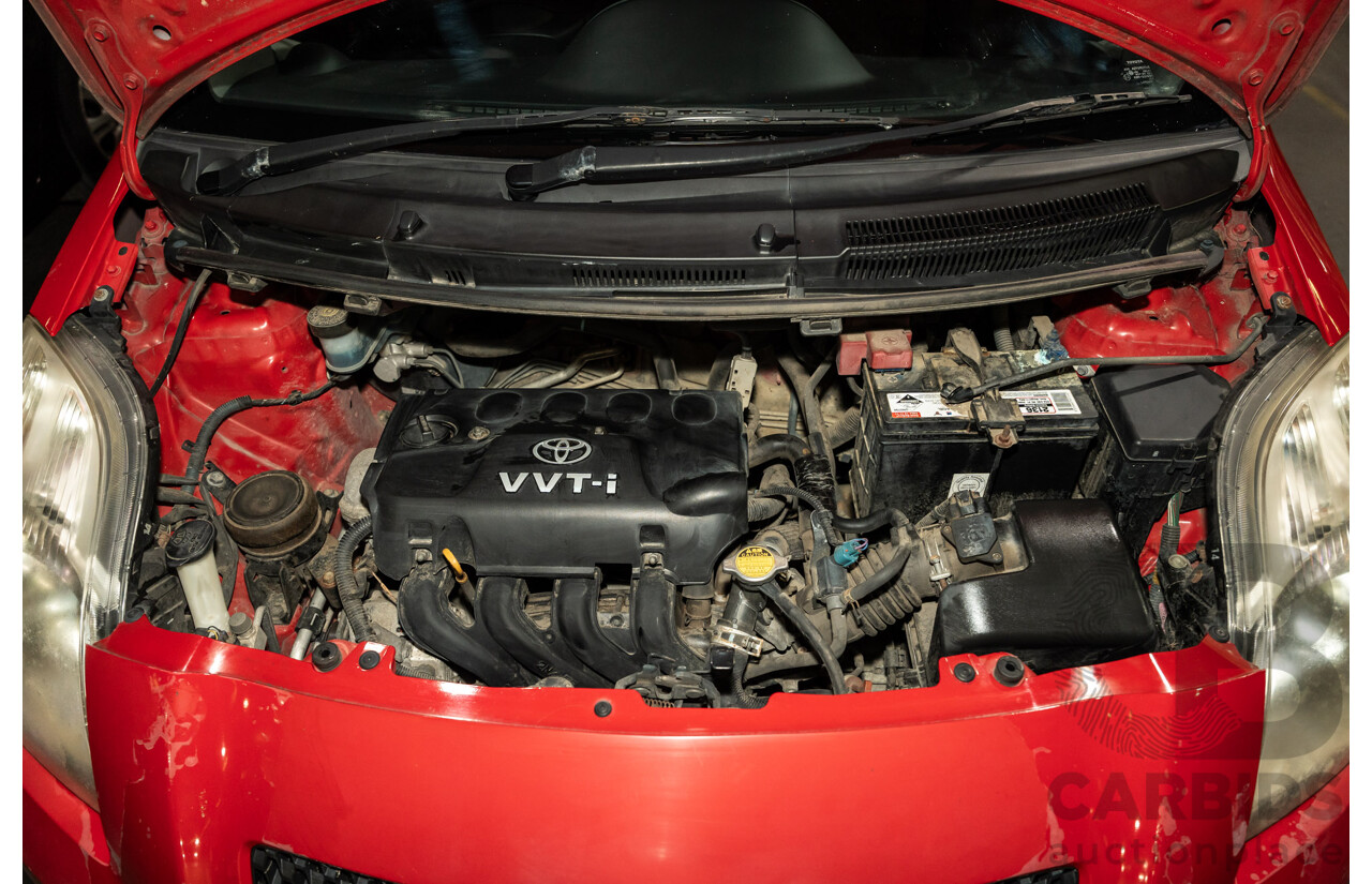 4/2008 Toyota Yaris Rush NCP90R 5d Hatchback Red 1.3L