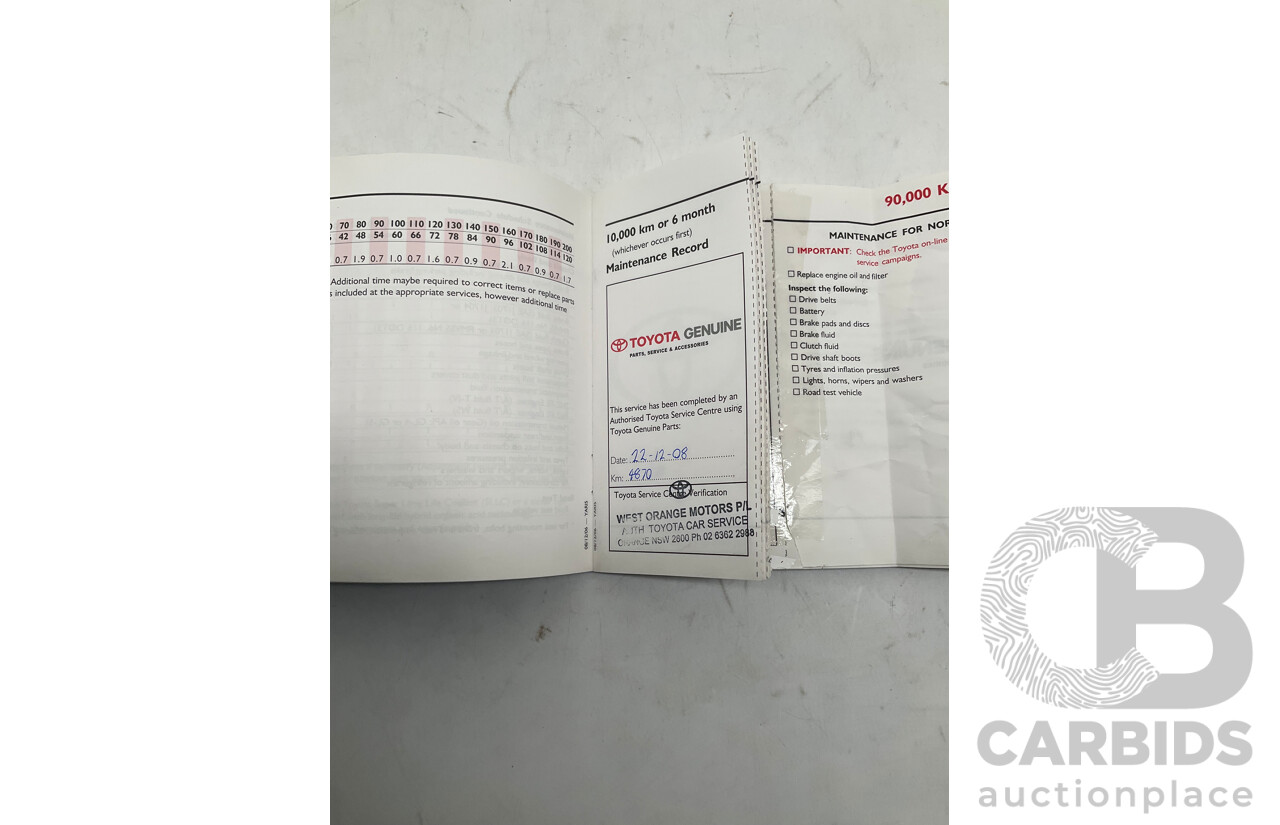 4/2008 Toyota Yaris Rush NCP90R 5d Hatchback Red 1.3L