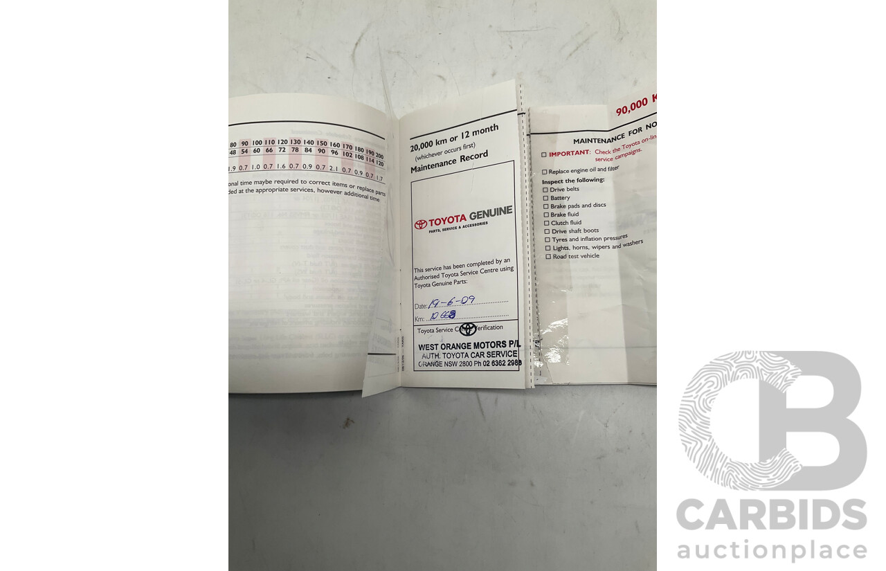 4/2008 Toyota Yaris Rush NCP90R 5d Hatchback Red 1.3L