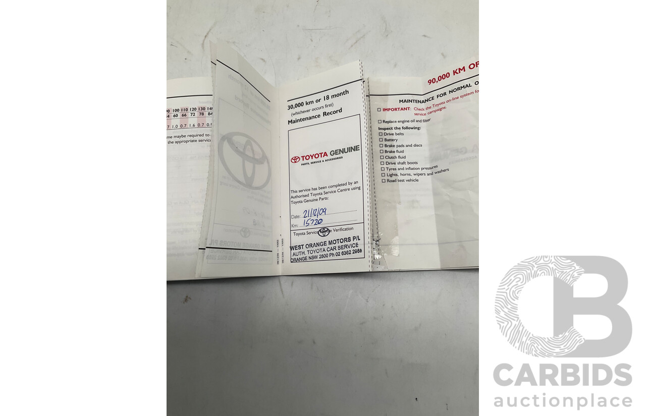 4/2008 Toyota Yaris Rush NCP90R 5d Hatchback Red 1.3L