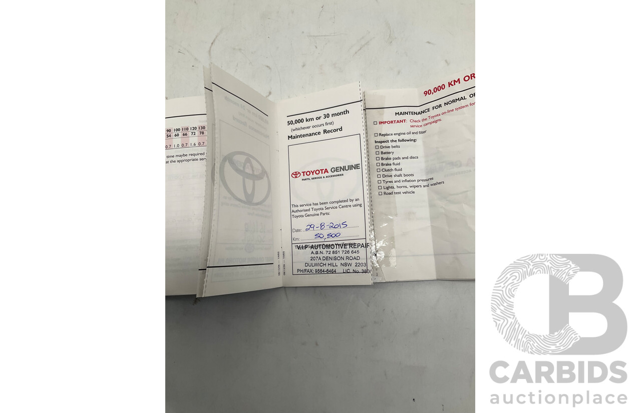 4/2008 Toyota Yaris Rush NCP90R 5d Hatchback Red 1.3L