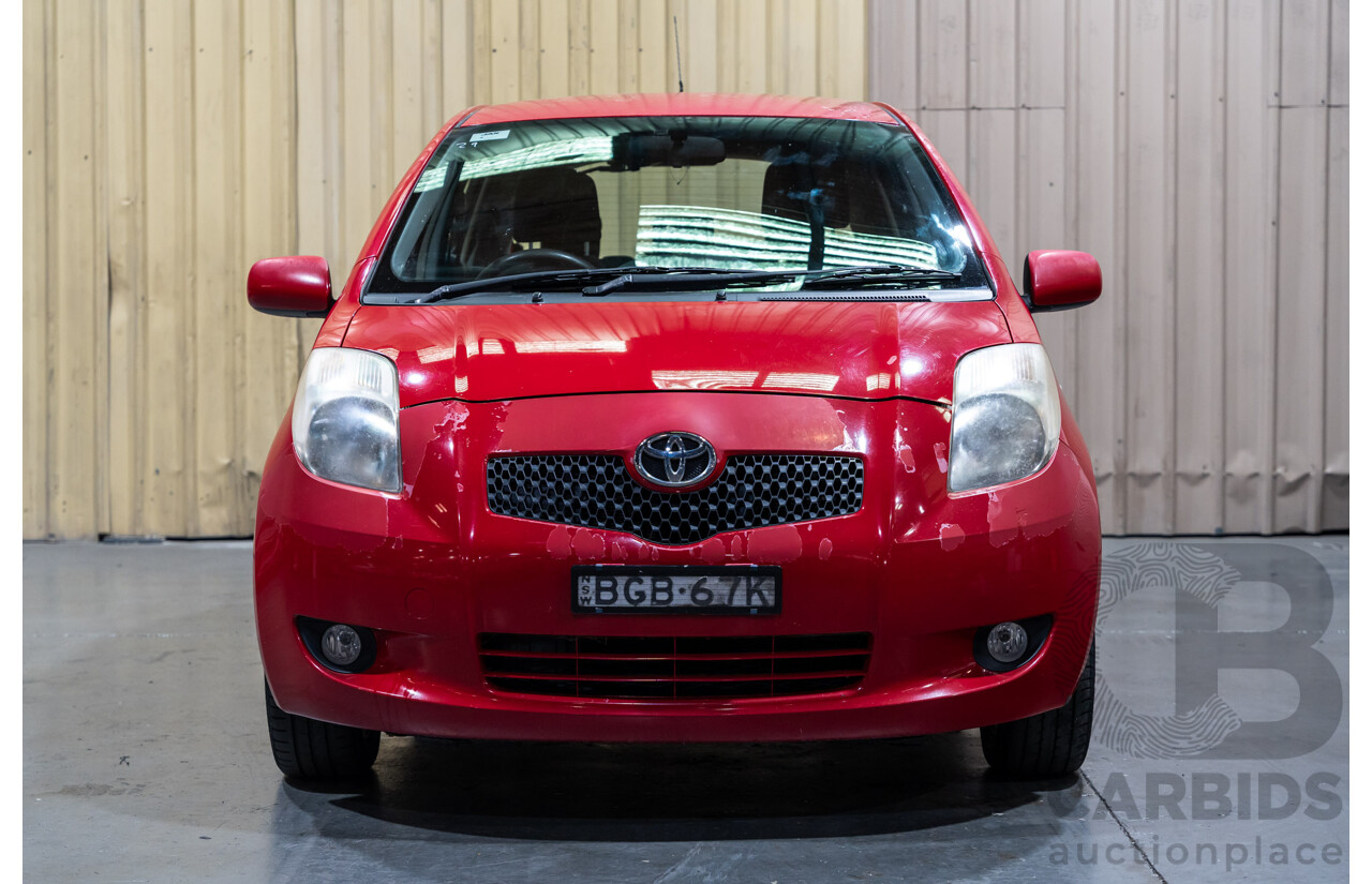 4/2008 Toyota Yaris Rush NCP90R 5d Hatchback Red 1.3L