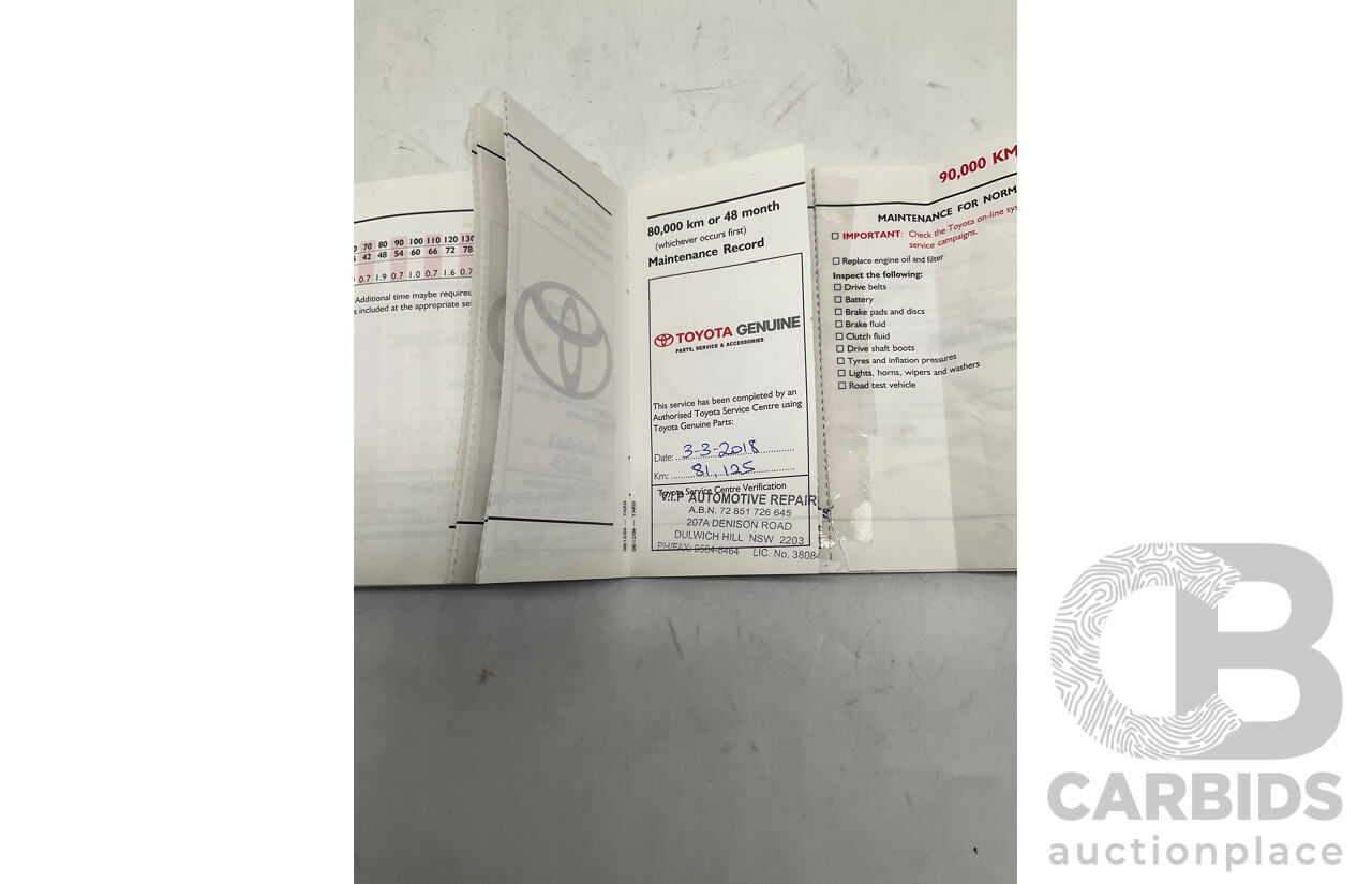 4/2008 Toyota Yaris Rush NCP90R 5d Hatchback Red 1.3L