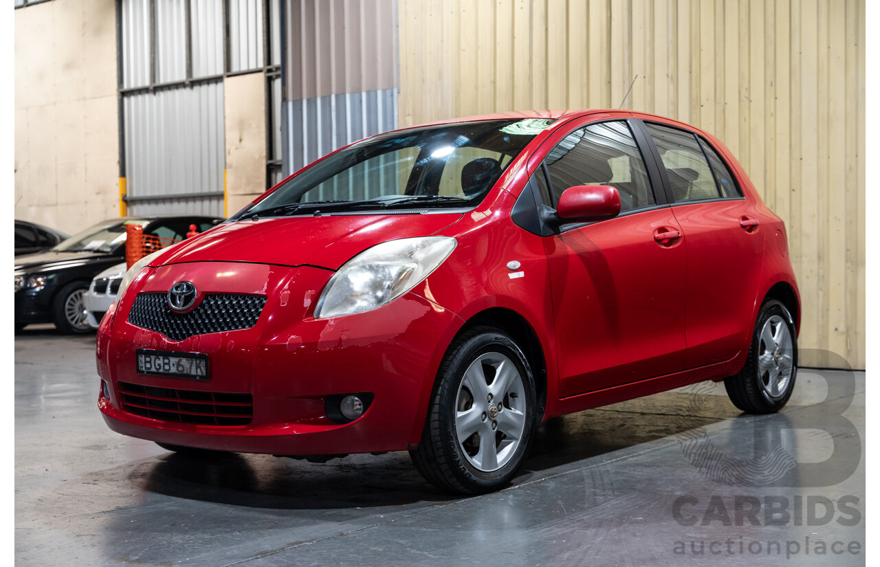 4/2008 Toyota Yaris Rush NCP90R 5d Hatchback Red 1.3L