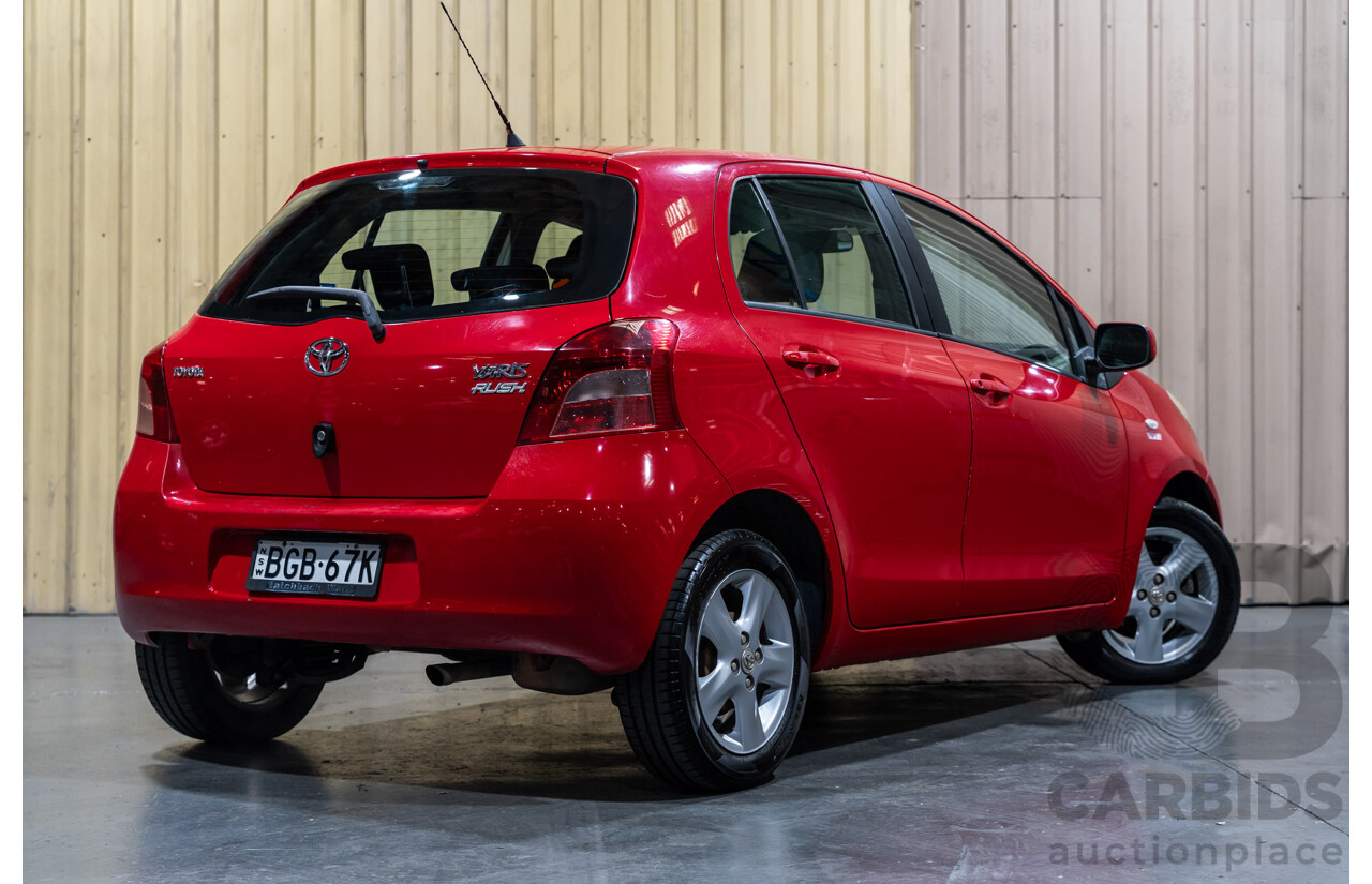 4/2008 Toyota Yaris Rush NCP90R 5d Hatchback Red 1.3L