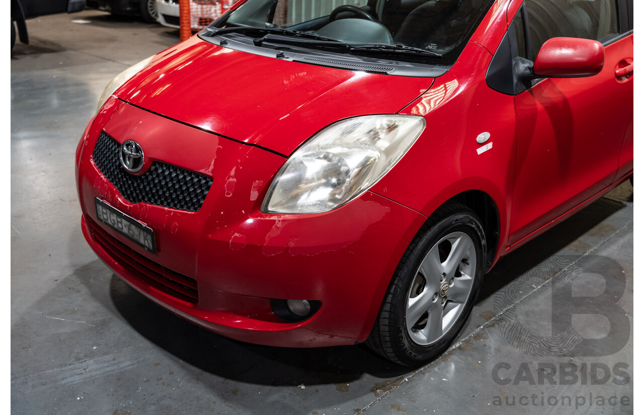 4/2008 Toyota Yaris Rush NCP90R 5d Hatchback Red 1.3L